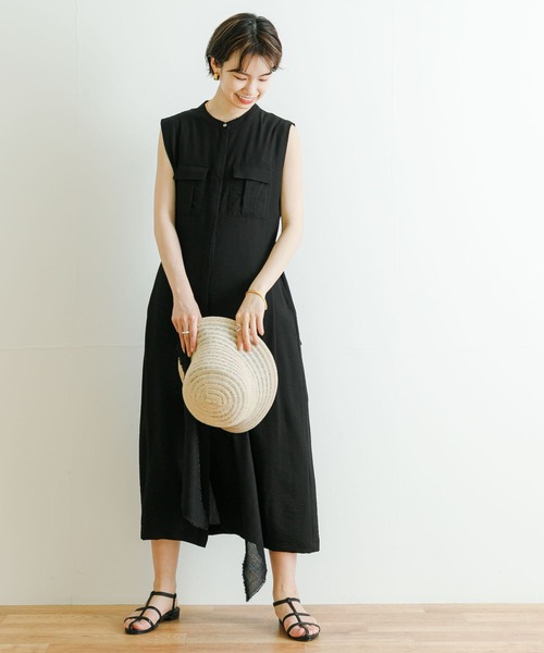 URBAN RESEARCH（アーバンリサーチ）の「サイドベルトジレワンピース（ワンピース・レディース・ブラック/カーキ・FREE）」の16枚目の写真