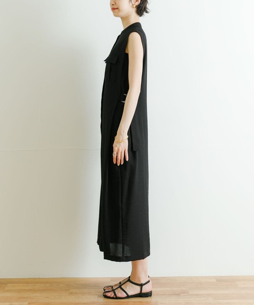URBAN RESEARCH（アーバンリサーチ）の「サイドベルトジレワンピース（ワンピース・レディース・ブラック/カーキ・FREE）」の18枚目の写真