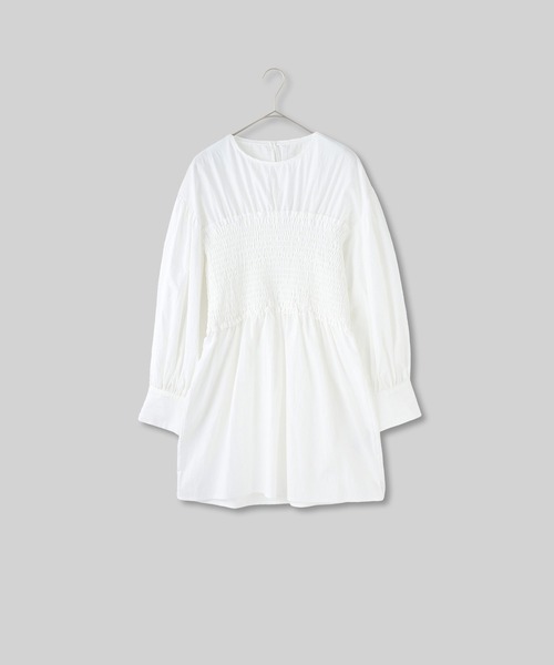Audrey and John Wad ホワイト長袖Tシャツ Audrey and John Wad tシャツ クルーネック長袖カットソー