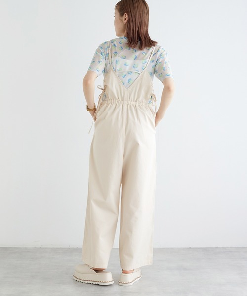 w closet（ダブルクローゼット）の「サイドオープンキャミサロペット（つなぎ/オールインワン・レディース・キナリ/ブラック・FREE）」の19枚目の写真