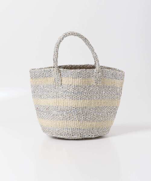 URBAN RESEARCH DOORS(アーバンリサーチドアーズ)の「アフリカンスクエア サイザルボーダー柄バッグ(ハンドバッグ・レディース・ホワイト系その他・FREE)」の7枚目の写真