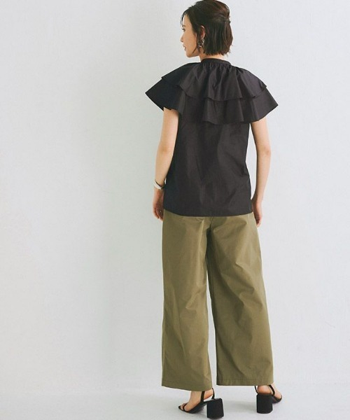 ボリュームフリルブラウス
