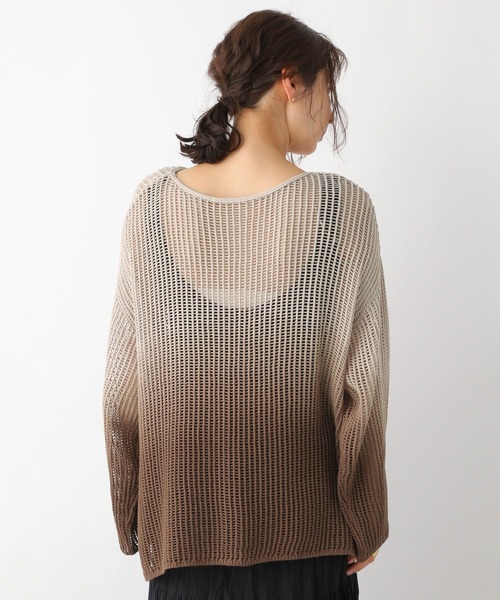 LEPSIM（レプシィム）の「5ゲージグラデメッシュプルオーバー　906180（ニット/セーター・レディース・ブラウン/ブルー/ブラック/ブラウン系その他・FREE）」の19枚目の写真