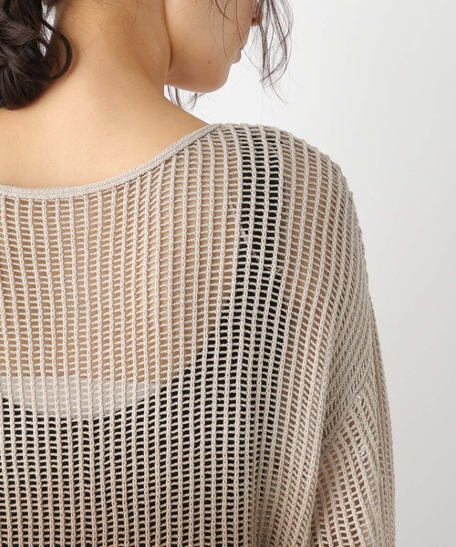 LEPSIM（レプシィム）の「5ゲージグラデメッシュプルオーバー　906180（ニット/セーター・レディース・ブラウン/ブルー/ブラック/ブラウン系その他・FREE）」の8枚目の写真