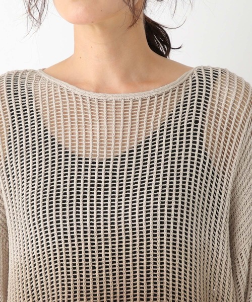 LEPSIM（レプシィム）の「5ゲージグラデメッシュプルオーバー　906180（ニット/セーター・レディース・ブラウン/ブルー/ブラック/ブラウン系その他・FREE）」の6枚目の写真