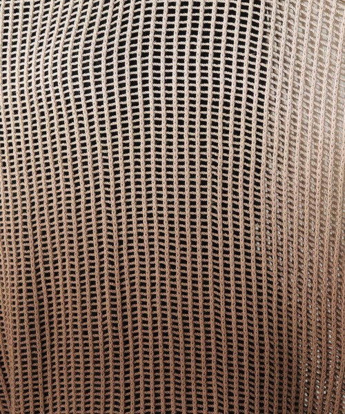 LEPSIM（レプシィム）の「5ゲージグラデメッシュプルオーバー　906180（ニット/セーター・レディース・ブラウン/ブルー/ブラック/ブラウン系その他・FREE）」の12枚目の写真