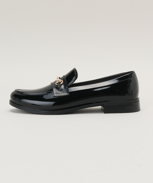 TEMPERATE(テンパレイト)の「【TEMPERATE/テンパレイト】 PVCビットツキローファー(ローファー・レディース・ブラック・37/38/39)」の4枚目の写真