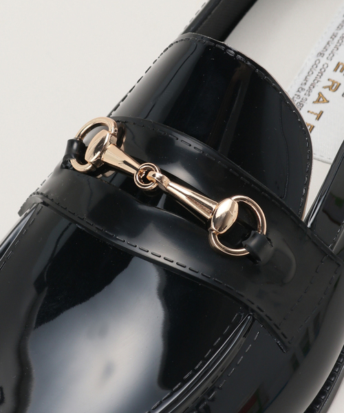 TEMPERATE(テンパレイト)の「【TEMPERATE/テンパレイト】 PVCビットツキローファー(ローファー・レディース・ブラック・37/38/39)」の11枚目の写真