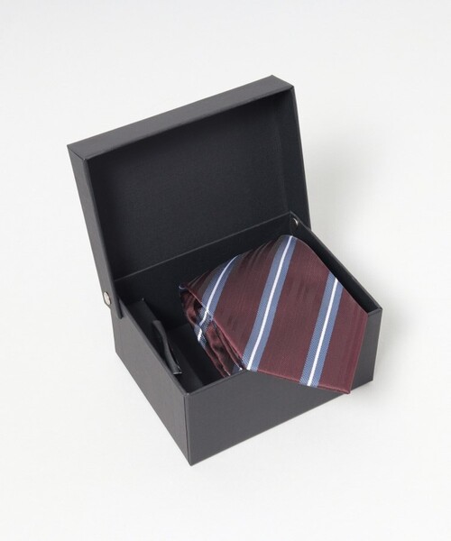 THE SHOP TK (ザ ショップ ティーケー )の「ネクタイ&タイピン ギフトBOXセット(ネクタイ・メンズ・ブルー系その他/ダークグリーン系1/ブルー系1/グレー系1/ブラウン系4/ダークグリーン系5/ブルー系5/ピンク系9/ワイン系1/グレー系4/ネイビー系3/ネイビー系5/ブルー系6/ネイビー系7・99)」の22枚目の写真