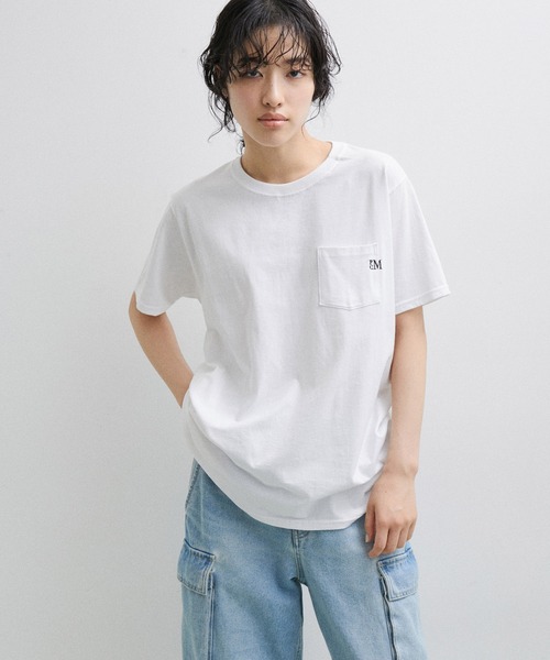 PARROTT CANVAS(パロットキャンバス)の「【PARROTT CANVAS】FRUIT OF THE LOOM/FAVORITE POCKET TEE (2PACK)(Tシャツ/カットソー・レディース・ライトグレー/ブラック・M)」の3枚目の写真