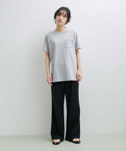 PARROTT CANVAS(パロットキャンバス)の「【PARROTT CANVAS】FRUIT OF THE LOOM/FAVORITE POCKET TEE (2PACK)(Tシャツ/カットソー・レディース・ライトグレー/ブラック・M)」の9枚目の写真
