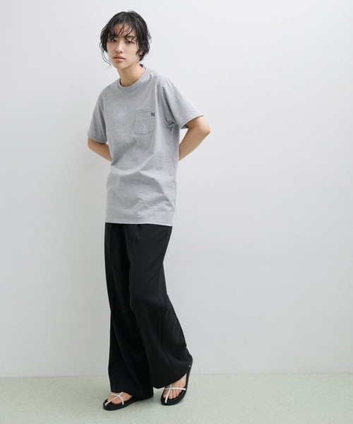 PARROTT CANVAS(パロットキャンバス)の「【PARROTT CANVAS】FRUIT OF THE LOOM/FAVORITE POCKET TEE (2PACK)(Tシャツ/カットソー・レディース・ライトグレー/ブラック・M)」の20枚目の写真