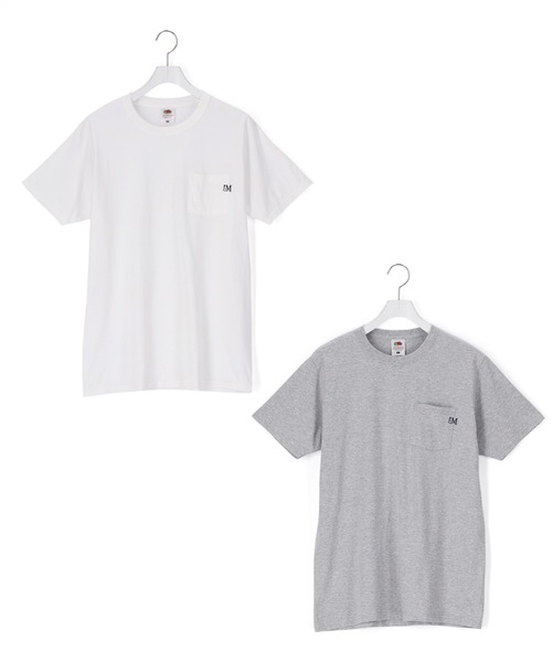 PARROTT CANVAS(パロットキャンバス)の「【PARROTT CANVAS】FRUIT OF THE LOOM/FAVORITE POCKET TEE (2PACK)(Tシャツ/カットソー・レディース・ライトグレー/ブラック・M)」の18枚目の写真