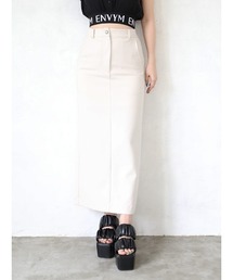 ローウエストタイトロングスカート