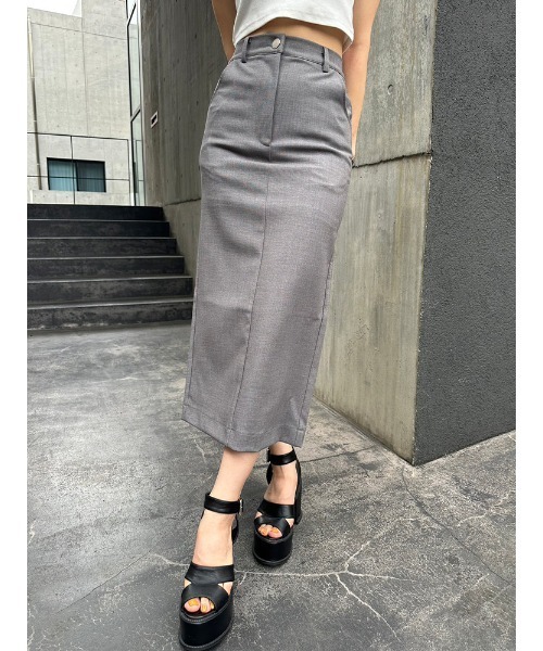 ENVYM（アンビー）の「ローウエストタイトロングスカート（スカート・レディース・アイボリー/ブラック/グレー・FREE）」の15枚目の写真