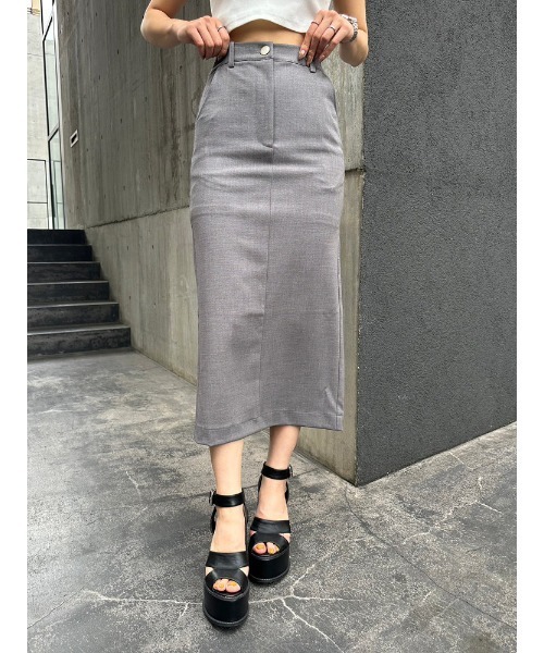 ENVYM（アンビー）の「ローウエストタイトロングスカート（スカート・レディース・アイボリー/ブラック/グレー・FREE）」の16枚目の写真