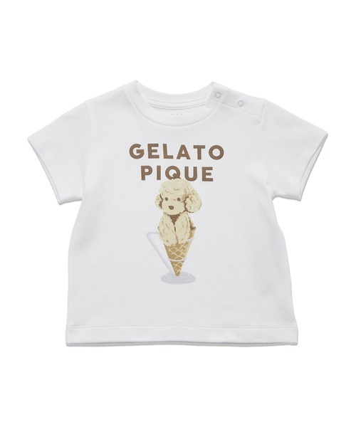 【gelato pique】アイスクリーム ワンポイント Tシャツ gelato pique（ジェラートピケ）の「アイスクリームワンポイント