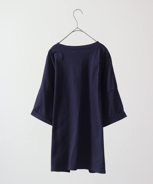 tシャツ EMAGO 城のプリント刺繍5分袖Tシャツ レディース EMAGO 城のプリント刺繍5分袖Tシャツ（Tシャツ/カットソー