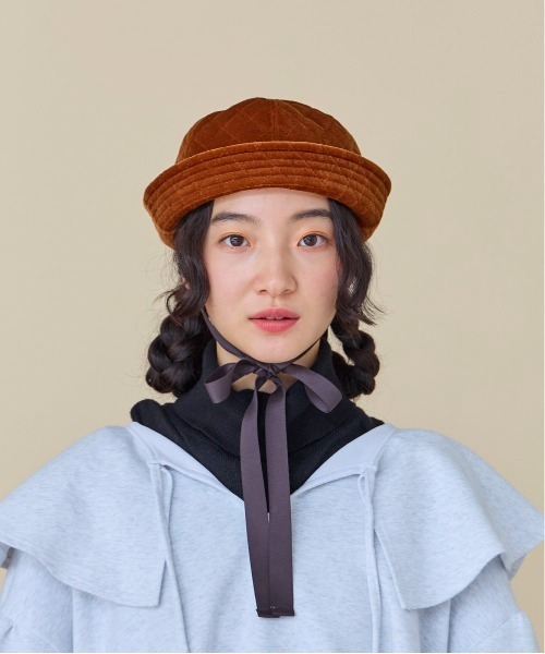 kaorinomori(カオリノモリ)の「kaorinomori パティハット(ハット・レディース・ホワイト/ブラウン・M/57.5cm)」の12枚目の写真