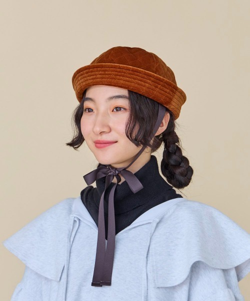 kaorinomori(カオリノモリ)の「kaorinomori パティハット(ハット・レディース・ホワイト/ブラウン・M/57.5cm)」の13枚目の写真