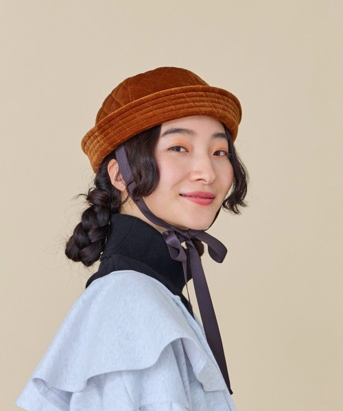 kaorinomori(カオリノモリ)の「kaorinomori パティハット(ハット・レディース・ホワイト/ブラウン・M/57.5cm)」の16枚目の写真