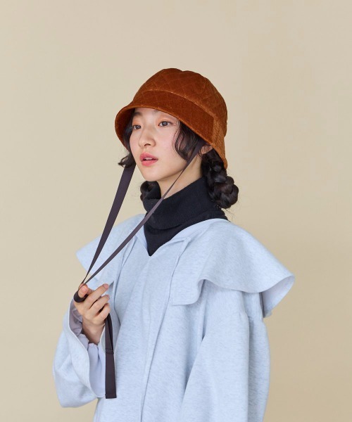 kaorinomori(カオリノモリ)の「kaorinomori パティハット(ハット・レディース・ホワイト/ブラウン・M/57.5cm)」の17枚目の写真