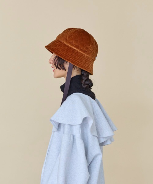 kaorinomori(カオリノモリ)の「kaorinomori パティハット(ハット・レディース・ホワイト/ブラウン・M/57.5cm)」の18枚目の写真