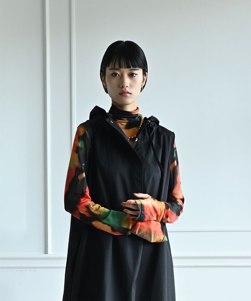 funda mine(ファンダマイン)の「funda mine ワッシャーフードワンピース(ワンピース・レディース・ブラック・FREE)」の20枚目の写真