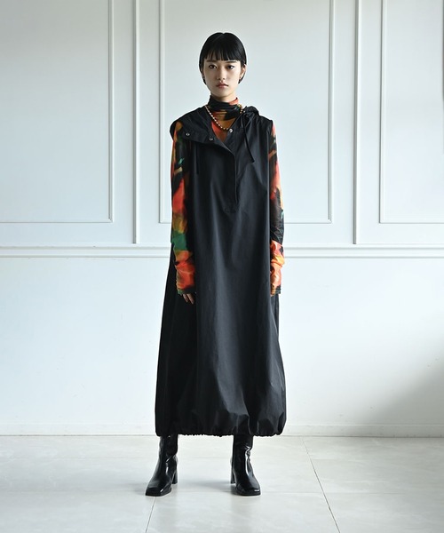 funda mine(ファンダマイン)の「funda mine ワッシャーフードワンピース(ワンピース・レディース・ブラック・FREE)」の22枚目の写真