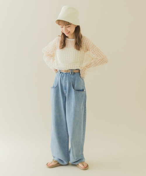 SMELLY（スメリー）の「フロントラインフェイクレザーハット（ハット・レディース・ブラック/アイボリー・-）」の13枚目の写真