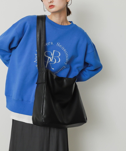 SENSE OF PLACE by URBAN RESEARCH(センスオブプレイスバイアーバンリサーチ)の「ソフトビッグショルダーバッグ(ショルダーバッグ・レディース・アイボリー/モカ/ブラック・ONE)」の20枚目の写真