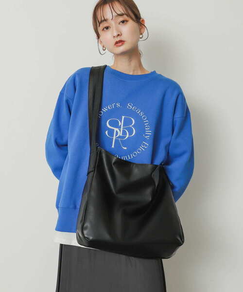 SENSE OF PLACE by URBAN RESEARCH(センスオブプレイスバイアーバンリサーチ)の「ソフトビッグショルダーバッグ(ショルダーバッグ・レディース・アイボリー/モカ/ブラック・ONE)」の22枚目の写真