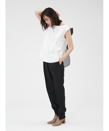 カットソー(半袖/袖なし) FRAY I.D - Satin Back Tie Tops FRAY I.D（フレイアイディー）の「バックシャンTシャツ（T