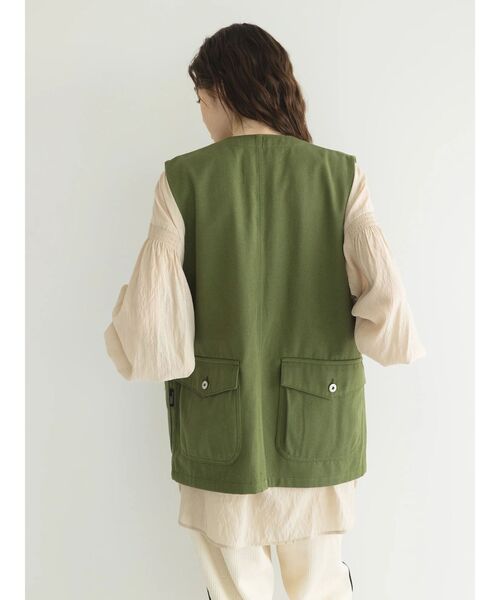 CRAFT STANDARD BOUTIQUE(クラフトスタンダードブティック)の「【リサイクル】ヘビーツイルワークベスト(ベスト・レディース・ブラウン/ブラック/カーキ・M/L)」の12枚目の写真