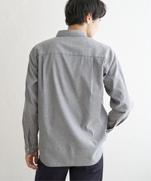 ikka(イッカ)の「オックスブロックス切り替えシャツ(シャツ/ブラウス・メンズ・グレー/ホワイト/ネイビー・S/M/L/XL)」の14枚目の写真