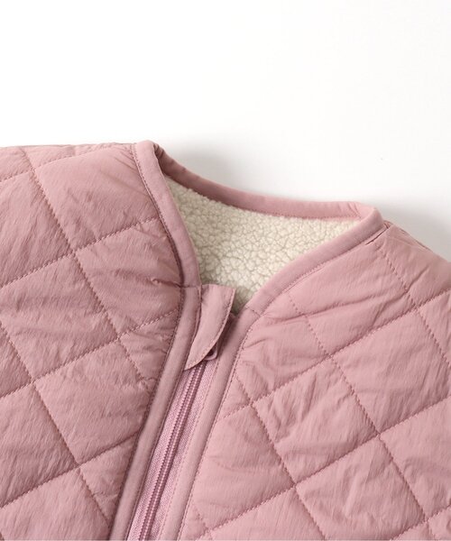 apres les cours（アプレレクール）の「【洗える・2Way】リバーシブルボアジャケット（ブルゾン・キッズ・ピンク/アイボリー/カーキ・120/80/130/100/110/90/140）」の12枚目の写真