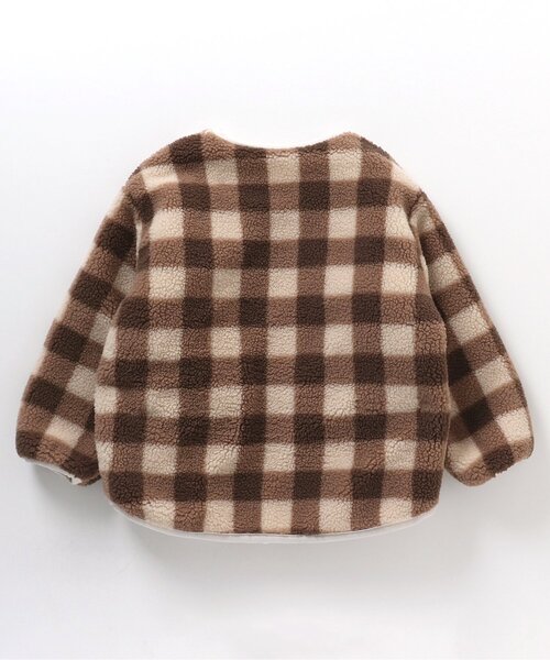 apres les cours（アプレレクール）の「【洗える・2Way】リバーシブルボアジャケット（ブルゾン・キッズ・ピンク/アイボリー/カーキ・120/80/130/100/110/90/140）」の15枚目の写真