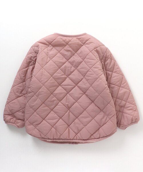 apres les cours（アプレレクール）の「【洗える・2Way】リバーシブルボアジャケット（ブルゾン・キッズ・ピンク/アイボリー/カーキ・120/80/130/100/110/90/140）」の17枚目の写真