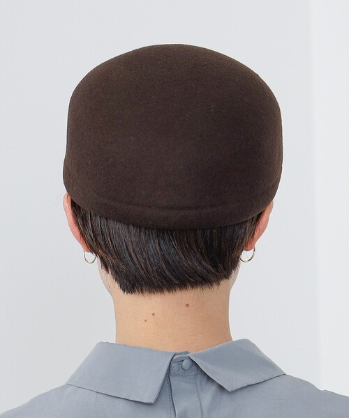 BEAMS HEART（ビームスハート）の「BEAMS HEART / フェルト キャスケット（キャスケット・レディース・ブラック/ダークブラウン・FREE）」の21枚目の写真