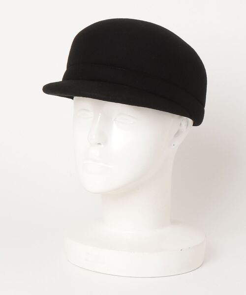 BEAMS HEART（ビームスハート）の「BEAMS HEART / フェルト キャスケット（キャスケット・レディース・ブラック/ダークブラウン・FREE）」の5枚目の写真