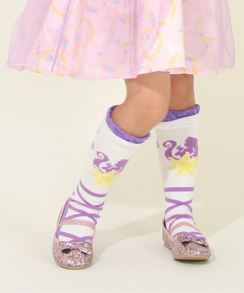 Disney（ディズニー）の「ディズニープリンセス ハイソックス 8599（ソックス/靴下・キッズ・ライトブルー/その他21/イエロー/その他22・13-16/17-20）」の3枚目の写真