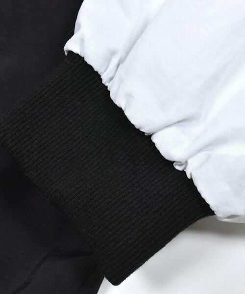 ZIDDY（ジディ）の「【 ニコ☆プチ 掲載 】サガラ刺繍バイカラースタジャン(130~160cm)（スタジャン・キッズ・ブラック/グリーン・150cm/160cm/130cm/140cm）」の15枚目の写真