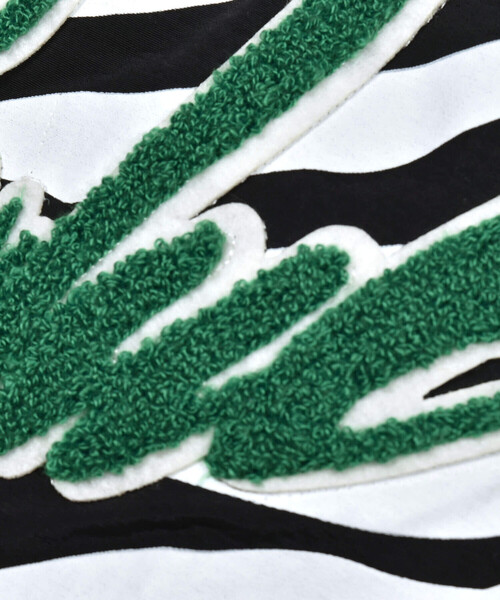 ZIDDY（ジディ）の「【 ニコ☆プチ 掲載 】サガラ刺繍バイカラースタジャン(130~160cm)（スタジャン・キッズ・ブラック/グリーン・150cm/160cm/130cm/140cm）」の19枚目の写真