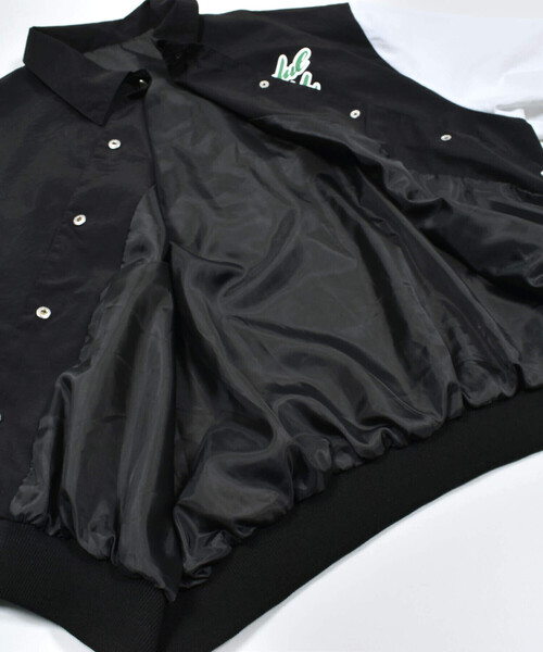 ZIDDY（ジディ）の「【 ニコ☆プチ 掲載 】サガラ刺繍バイカラースタジャン(130~160cm)（スタジャン・キッズ・ブラック/グリーン・150cm/160cm/130cm/140cm）」の20枚目の写真