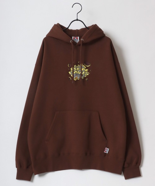 BEN DAVIS（ベンデイビス）の「BEN DAVIS/ベンデイビス BREAK THE WALL HOODIE/オーバーサイズ 裏起毛 バックプリント ロゴ ワンポイント刺繍 スウェット パーカー（パーカー・メンズ・オートミール/ブラック/ブラウン/イエロー・M/L/XL）」の11枚目の写真