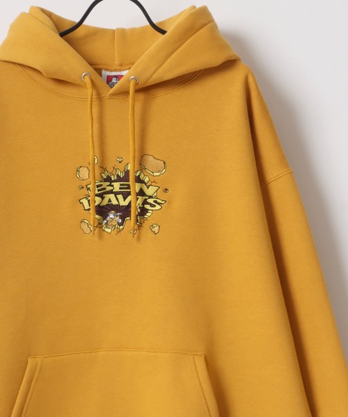 BEN DAVIS（ベンデイビス）の「BEN DAVIS/ベンデイビス BREAK THE WALL HOODIE/オーバーサイズ 裏起毛 バックプリント ロゴ ワンポイント刺繍 スウェット パーカー（パーカー・メンズ・オートミール/ブラック/ブラウン/イエロー・M/L/XL）」の8枚目の写真