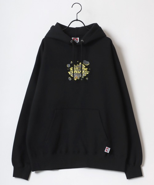 BEN DAVIS（ベンデイビス）の「BEN DAVIS/ベンデイビス BREAK THE WALL HOODIE/オーバーサイズ 裏起毛 バックプリント ロゴ ワンポイント刺繍 スウェット パーカー（パーカー・メンズ・オートミール/ブラック/ブラウン/イエロー・M/L/XL）」の9枚目の写真