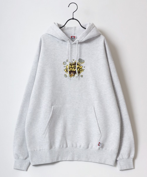 BEN DAVIS（ベンデイビス）の「BEN DAVIS/ベンデイビス BREAK THE WALL HOODIE/オーバーサイズ 裏起毛 バックプリント ロゴ ワンポイント刺繍 スウェット パーカー（パーカー・メンズ・オートミール/ブラック/ブラウン/イエロー・M/L/XL）」の13枚目の写真