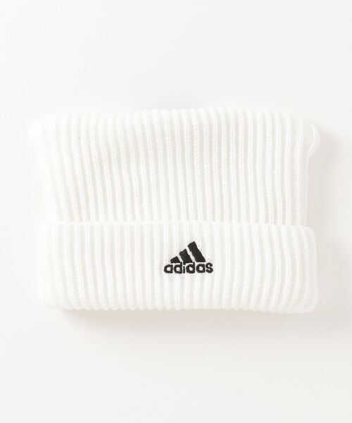 adidas（アディダス）の「adidas/アディダス キッズ ニットキャップ ビーニー キャットイヤー 猫耳 ロゴ リブ ニット 234011604（ニットキャップ/ビーニー・キッズ・ブラック/ホワイト/ベージュ・FREE）」の9枚目の写真