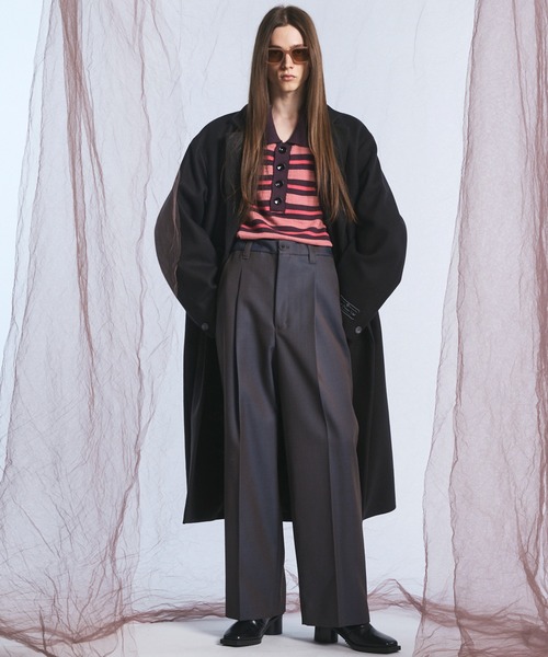 MAISON SPECIAL(メゾンスペシャル)の「《UNISEX》スーパー140プライムオーバーメルトンチェスターコート/Super140s Prime-Over Melton Chesterfield Coat【MAISON SPECIAL/メゾンスペシャル】(チェスターコート・メンズ・チャコールグレー/ブラック/ネイビー/ブラウン・0/1/2)」の11枚目の写真